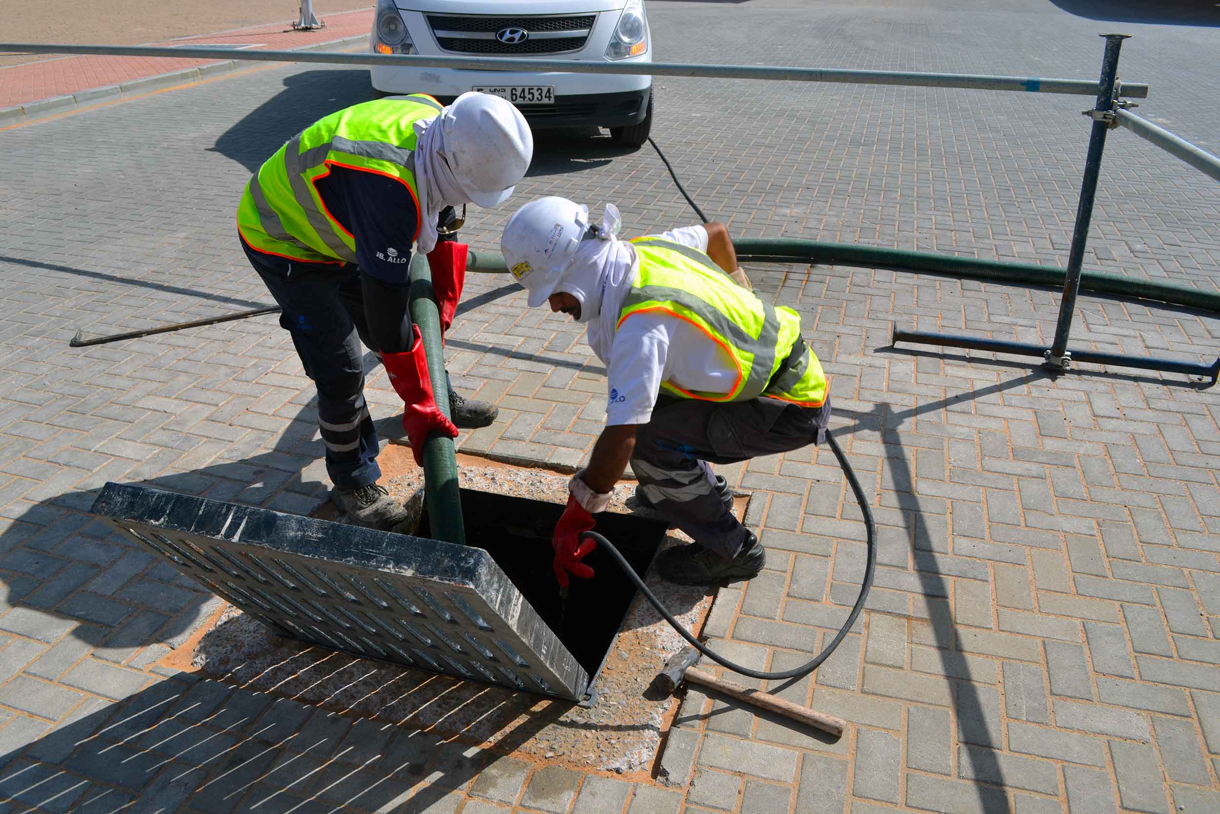 Our Customer Al Shams Cofely Besix - High Pressure Jetting Service - Reem Island Abu Dhabi UAE